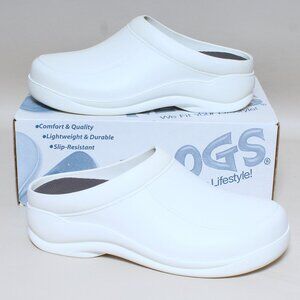 Womens Klogs Footwear Dusty Size 11 Medium White Non Slip Work Shoes
